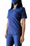 Uniforme Antifluido Básico Azul Hortensia