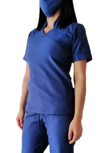 Uniforme Antifluido Básico Azul Hortensia